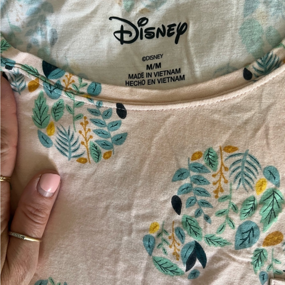 Disney Women's Sleepwear Set Pink with Blue Mickey Pattern Super Soft Medium - Picture 4 of 4